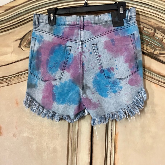 One Teaspoon Shorts Pink/Purple & Blue 
Tie Dye 25 - Picture 4 of 10